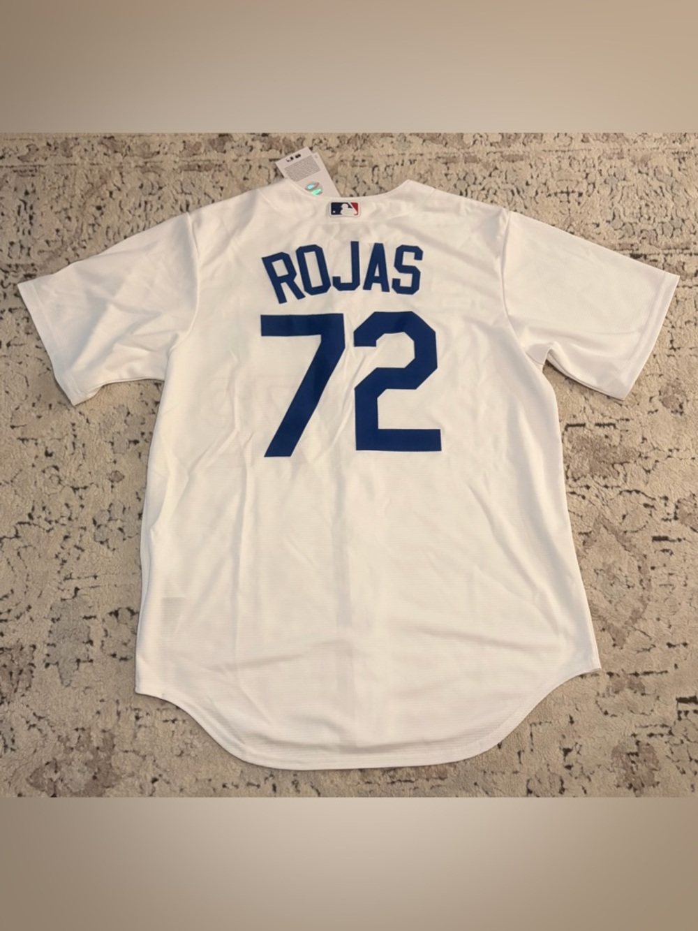Nike Los Angeles Dodgers Venezuela Miguel Rojas #72 White Jersey Men’s Sz: M - Picture 7 of 9